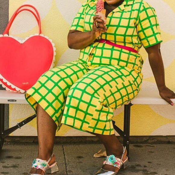 Green and Yellow Jumpsuit - Picture 1 of 3